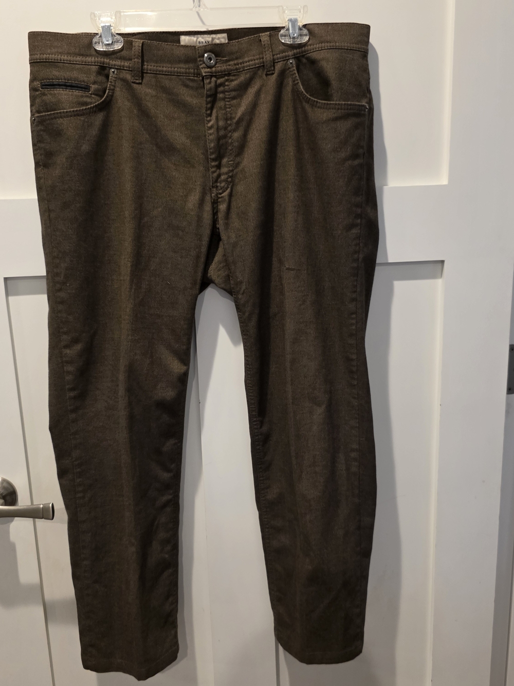 Brax Men's Feel Good Cooper Fancy Pants Regular Fit Brown 38x27 Feel Good